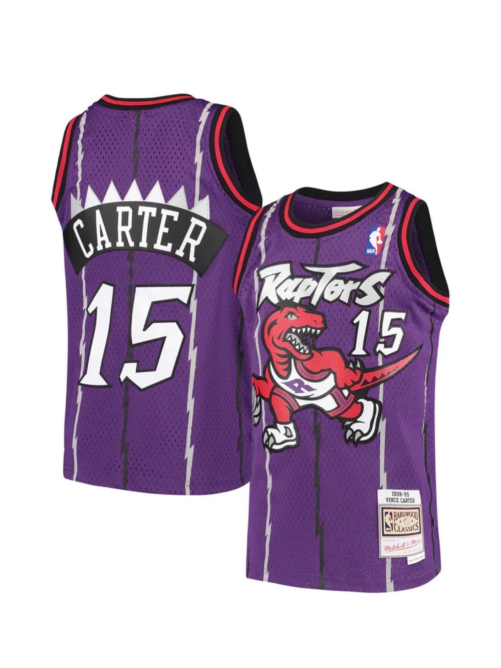 NBA Purple Toronto Raptors Vince Carter #15 Kids Jersey